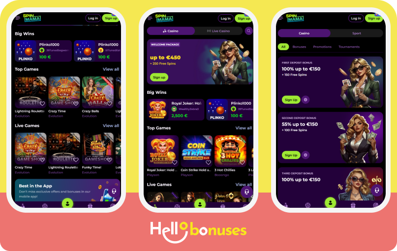 Spinmama Casino - Ekskluzywne doświadczenie gier online
